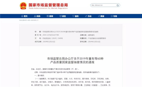 市监局通报2019年卫浴产品质量抽查结果，68批次卫浴产品不合格